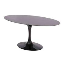 Mesa Saarinen Oval São Gabriel 120x80cm - Base Preta Mesa Saarinen Oval São Gabriel 120x80cm - Base Preta