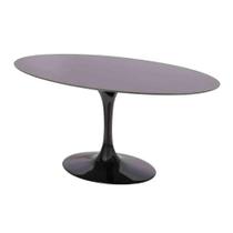 Mesa Saarinen Oval São Gabriel 120x80cm - Base Preta Mesa Saarinen Oval São Gabriel 120x80cm - Base Preta