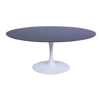 Mesa Saarinen Oval São Gabriel 135x90cm - Base Branca