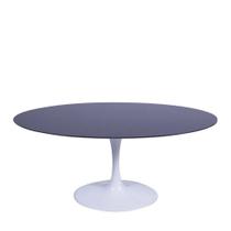 Mesa Saarinen Oval São Gabriel 198x122cm - Base Branca Mesa Saarinen Oval São Gabriel 198x122cm - Base Branca