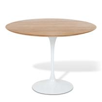 Mesa Saarinen Redonda 137 cm Madeira Base Branca