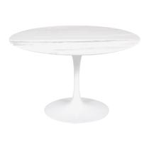 Mesa Saarinen Redonda Espírito Santo 100cm - Base Branca