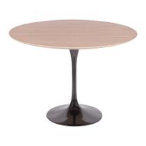 Mesa Saarinen Redonda Freijó 90cm - Base Preta Mesa Saarinen Redonda Freijó 90cm - Base Preta
