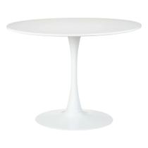 Mesa Saarinen Tulipa Redonda 100cm Tampo Madeira Branca 5 Lugares - WAW Design Mesa Saarinen Tulipa Redonda 100cm Tampo Madeira Branca 5 Lugares - WAW Design