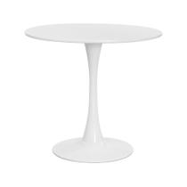 Mesa Saarinen Tulipa Redonda 80cm Tampo Madeira Branca Mesa Saarinen Tulipa Redonda 80cm Tampo Madeira Branca