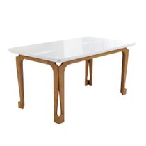 Mesa Sala de Jantar 1,60m com Vidro Nadine Mesa Sala de Jantar 1,60m com Vidro Nadine