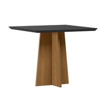 Mesa Sala de Jantar 90cm Tampo MDF/Vidro Moderno Mesa Sala de Jantar 90cm Tampo MDF/Vidro Moderno