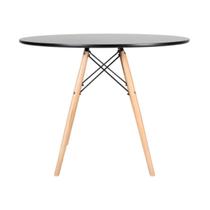 Mesa Sala De Jantar Redonda 110cm Eiffel 04 Cadeiras Leda