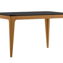Mesa Sala de Jantar Tampo com Vidro 120cm 100% MDF Áurea Mesa Sala de Jantar Tampo com Vidro 120cm 100% MDF Áurea