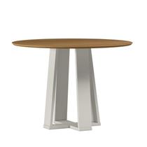 Mesa Sala de Jantar Tampo Redondo Sem Vidro 100% MDF Isabela