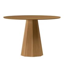 Mesa Sala de Jantar Tampo Redondo sem Vidro 117cm Isis Marrom/Ype Mesa Sala de Jantar Tampo Redondo sem Vidro 117cm Isis Marrom/Ype