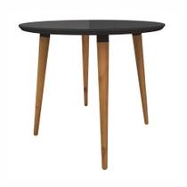Mesa Sala de Jantar Veneza Redonda Tampo com Vidro 90x90cm