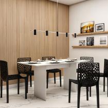 Mesa Sala Estar Jantar Madeira 6 Lugares Branco Multiuso Mesa Sala Estar Jantar Madeira 6 Lugares Branco Multiuso