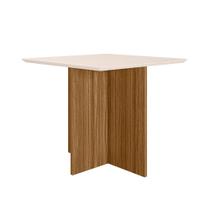 Mesa Sala Jantar Helo Quadrada 90cm Com Tampo Chanfrado Mesa Sala Jantar Helo Quadrada 90cm Com Tampo Chanfrado