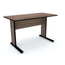 Mesa Secretaria Maxxi 74X121x61 Preto E Walnut - Pandin