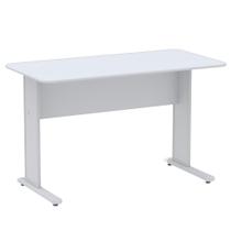 Mesa Secretária Maxxi Sem Gaveta Cor Cinza Cristal - Pandin