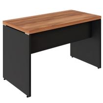 Mesa Secretaria Pe Painel Nogal/preto 120X60 - Acimaq