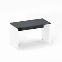 Mesa Secretária Pé Painel P25 Pandin 1,20 M Grafito e Branco