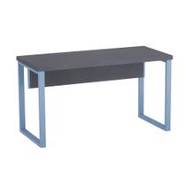 Mesa Secretária Tubolar PE 40 Pandin 1,20 M Grafito e Azul Dali