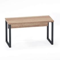 Mesa Secretária Tubolar PE 40 Pandin 1,20 M Noce Naturale e Grafito
