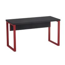 Mesa Secretária Tubolar PE 40 Pandin 1,20 M Preto e Vermelho
