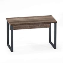 Mesa Secretária Tubolar PE 40 Pandin 1,20 M Walnut e Grafito