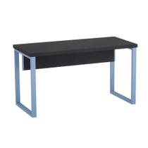 Mesa Secretária Tubolar PE 40 Pandin 1,34 M Preto e Azul Dali