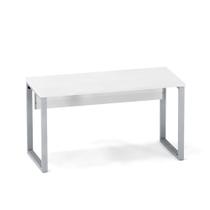 Mesa Secretária Tubular P25 Pandin 1,20 M Branco e Cinza