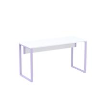 Mesa Secretária Tubular P25 Pandin 1,20 M Branco e Lilas