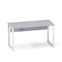 Mesa Secretária Tubular P25 Pandin 1,20 M Cinza e Branco