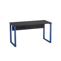 Mesa Secretária Tubular P25 Pandin 1,20 M Preto e Azul Del Rey