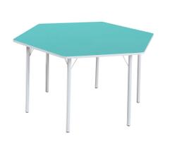 Mesa Sextavada Adulto Acqua Mesa Sextavada Adulto Acqua