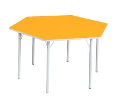 Mesa Sextavada Juvenil Amarelo Mesa Sextavada Juvenil Amarelo