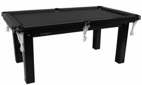 Mesa Sinuca 1,87 x 1,08 Tecido PRETO Procopio Tampo MDF com acessorios Mesa Sinuca 1,87 x 1,08 Tecido PRETO Procopio Tampo MDF com acessorios