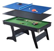 Mesa Sinuca 3 em 1 Ahead Sports Dobrável Jogo Bilhar Ping Pong