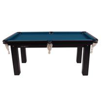 Mesa Sinuca Bilhar MDF 1.83 x 1.04 com kit Procopio - Azul Mesa Sinuca Bilhar MDF 1.83 x 1.04 com kit Procopio - Azul