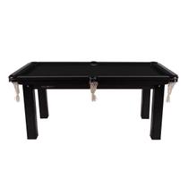 Mesa Sinuca Bilhar MDF 1.83 x 1.04 com kit Procopio - Preto Mesa Sinuca Bilhar MDF 1.83 x 1.04 com kit Procopio - Preto