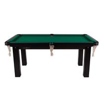 Mesa Sinuca Bilhar MDF 1.85 x 1.07 Procópio - Verde Mesa Sinuca Bilhar MDF 1.85 x 1.07 Procópio - Verde