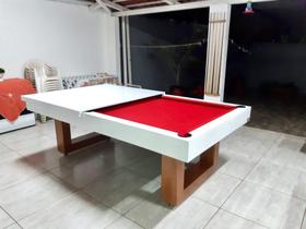 Mesa sinuca/jantar luxo pes em u - BILHAR BERLIM