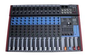 Mesa Som 10 canais Ms-102 Plus BT 16 Efx Usb SoundVoice Bivolt