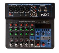Mesa Som 6 Canais Bluetooth Interface Usb Mxt Mx6t