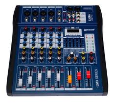 Mesa Som 6 Canais LMX6 USB Bluetooth MP3 16 efeitos Lexsen