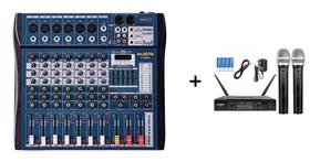 Mesa Som 8 Canais Interface Ksr Microfone Duplo KSR Sem fio Mesa Som 8 Canais Interface Ksr Microfone Duplo KSR Sem fio