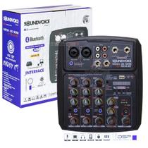 Mesa Som Soundvoice 4 canais Compacta Bluetooth Interface USB MC4BT Mesa Som Soundvoice 4 canais Compacta Bluetooth Interface USB MC4BT