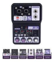 Mesa Som Waldman Podcast 2.0 2 Canais C/ Interface de Áudio Mesa Som Waldman Podcast 2.0 2 Canais C/ Interface de Áudio