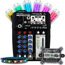 Mesa Stetsom Multiplayer STM1003 C/ Controle Longa Disância + Kit Strobo 6 Faróis + Fita Led 2,5mt