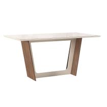 MESA SUIÇA 1,56 X 0,84 Amendoa