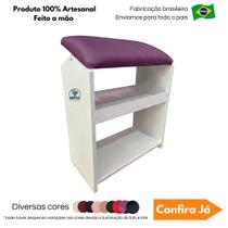 Mesa Suporte Apoio para Pés para Podologas Manicure Pedicure Nails Designer Tatuadores Estofado Articulável Confortável