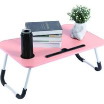 Mesa Suporte Notebook Mesinha Dobrável Cama Sofá Estudo Trabalho Conforto Rosa Mesa Suporte Notebook Mesinha Dobrável Cama Sofá Estudo Trabalho Conforto Rosa