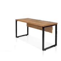 Mesa Suprema Individual 160cm Industrial Tampo de Noce E Preto Mesa Suprema Individual 160cm Industrial Tampo de Noce E Preto